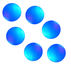 Pack of 6 LED Glowing Golf Balls