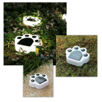 Solar-Powered Paw Print Pathway Light
