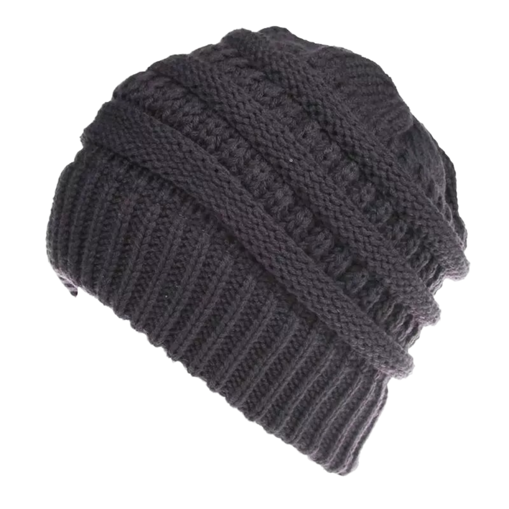 Bonnet à trou pour queue de cheval et chignon