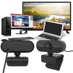 Rotating 1080p HD USB Webcam with Microphone