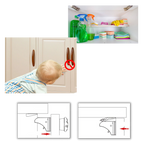 Pack of 4 Child Safety Magnetic Cabinet Locks