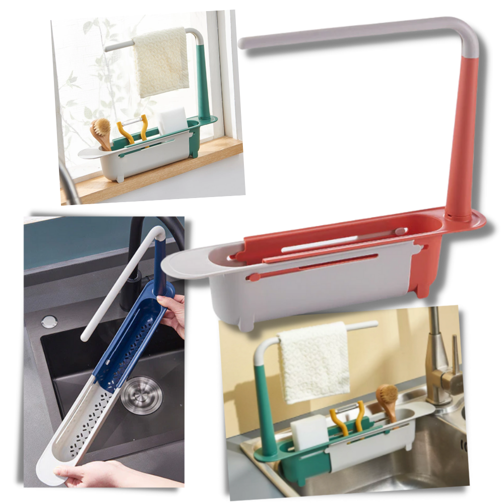 Extendable Storage Rack for Sink