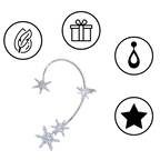 Pair of Zirconia Clip-on Fashion Earrings