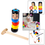 Magic Unbreakable Wooden Man Toy