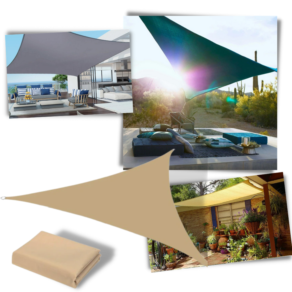 Water Resistant Triangle Sun Shade Sail