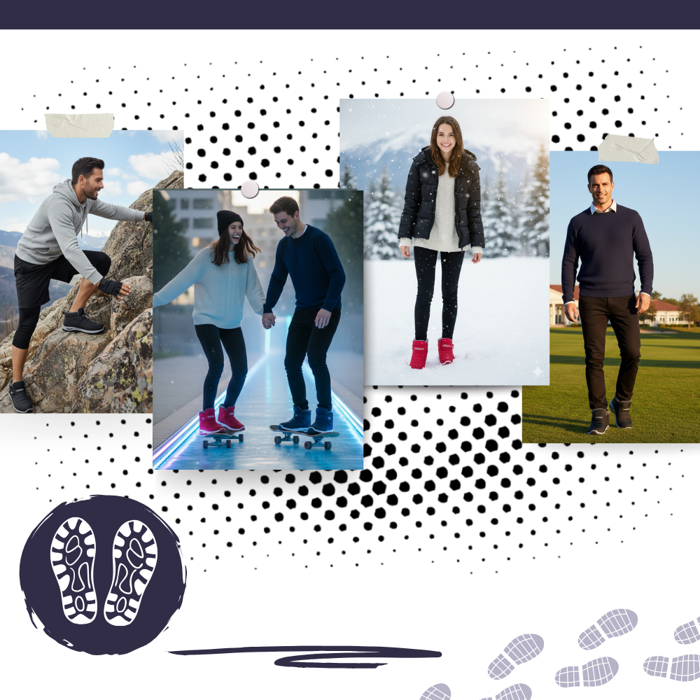 Bottines d'hiver rembourrées à isolation thermique