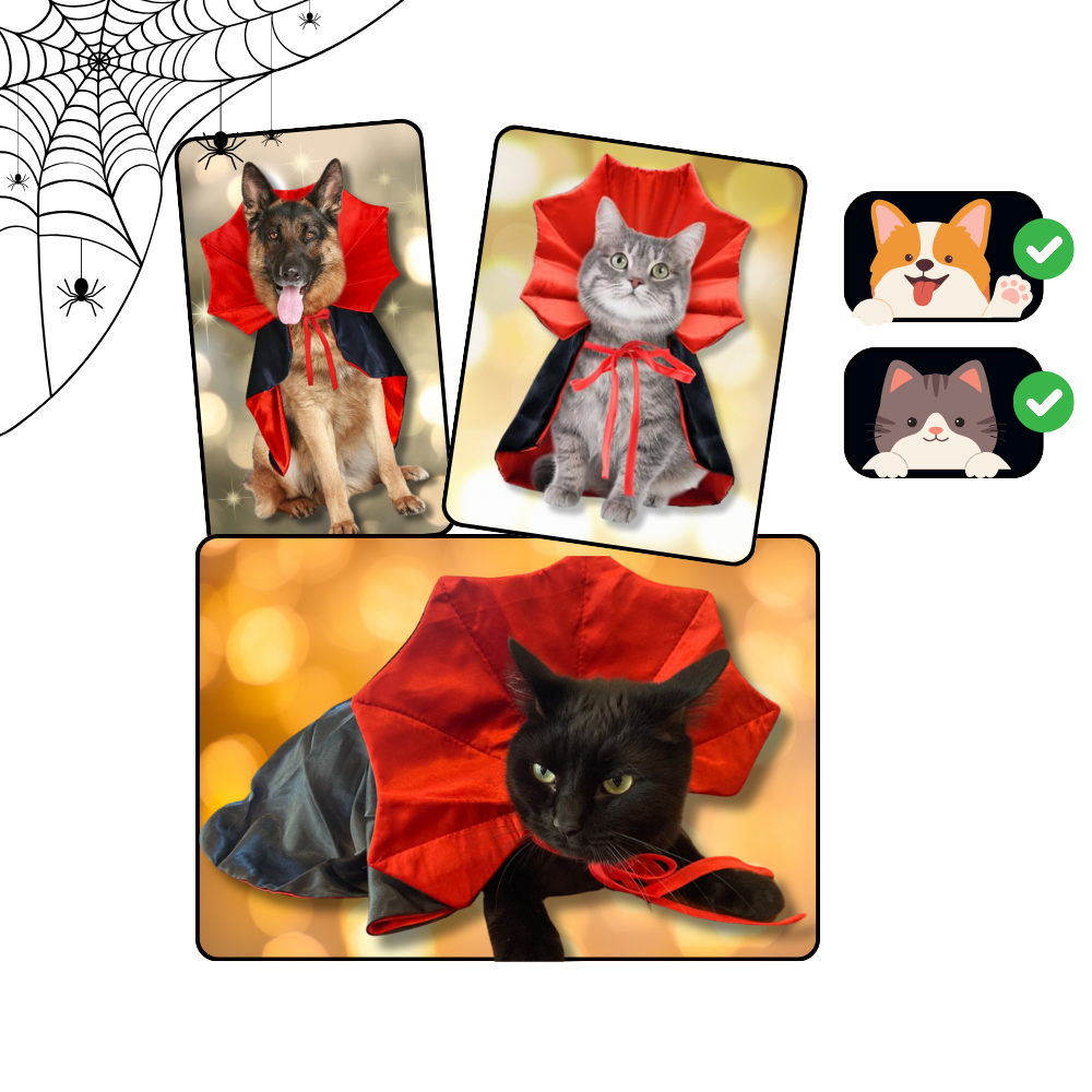 Cute Dracula Halloween Pet Costume