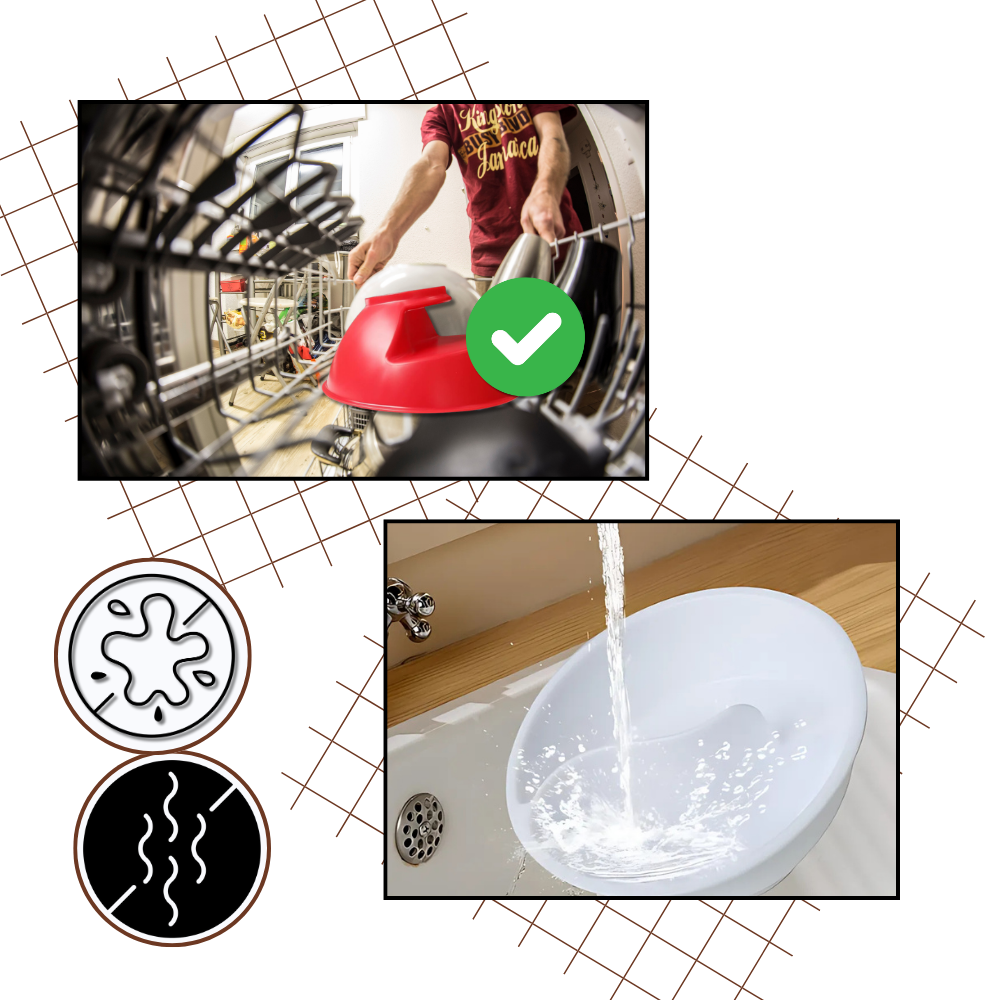 Bol à céréales avec séparation sec-humide