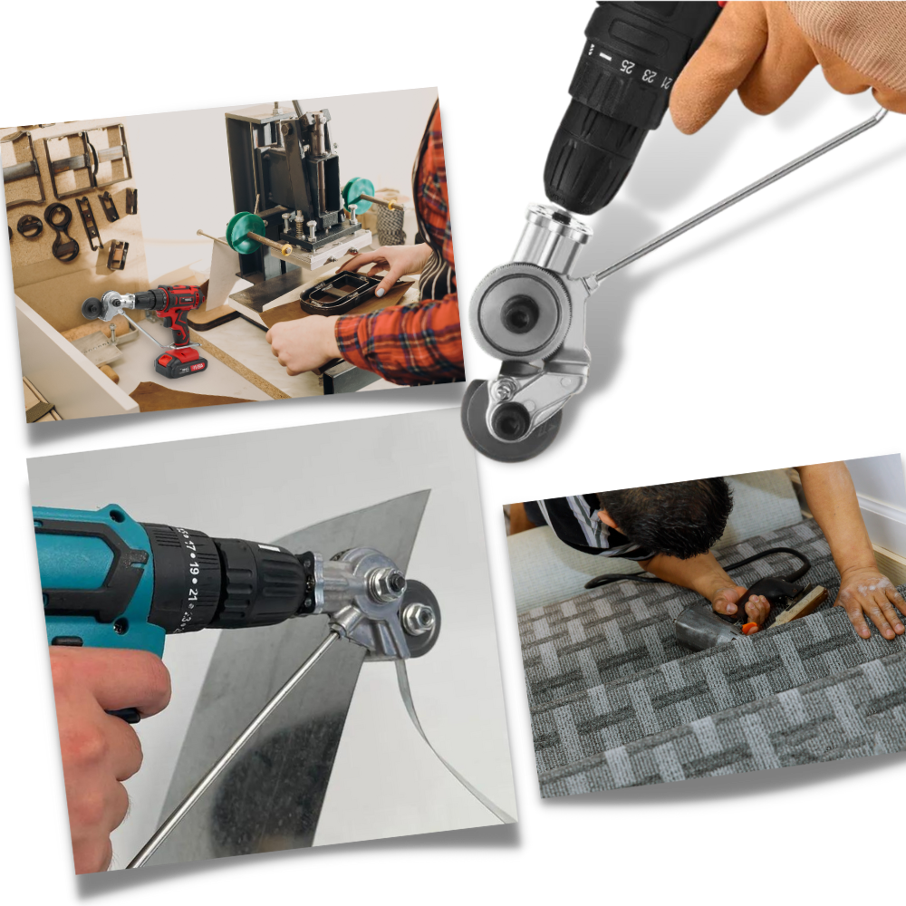 Electric Drill Plate Cutter Set