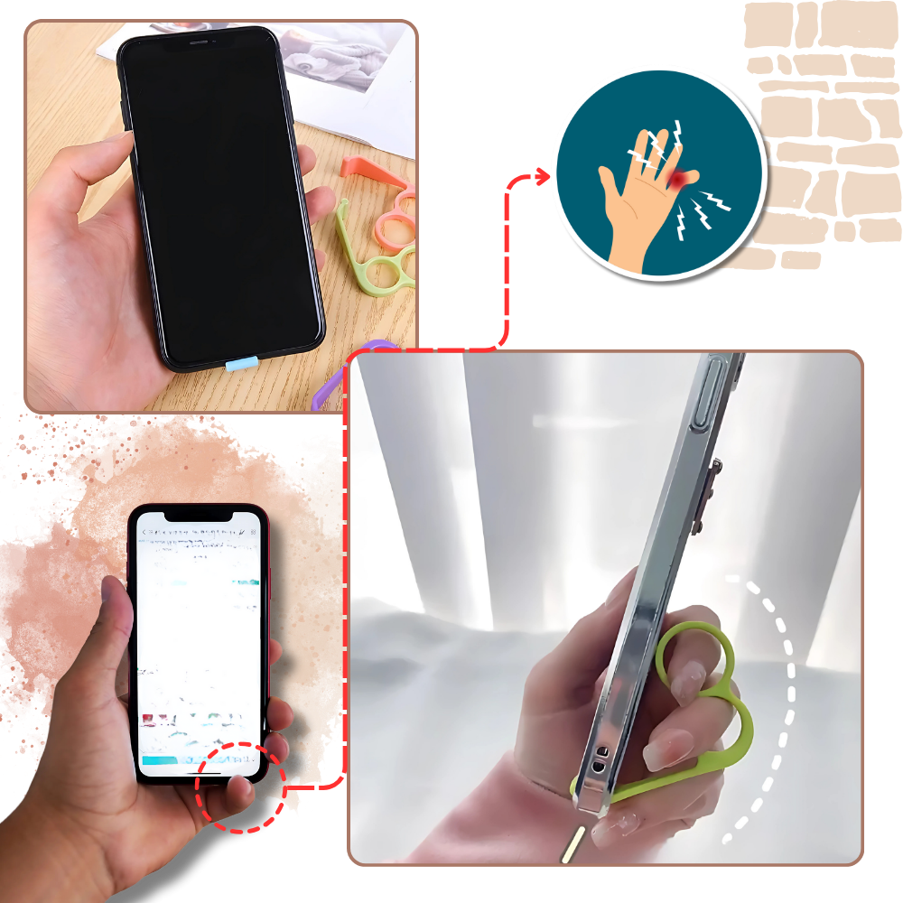 Ergonomic Phone Finger Holder