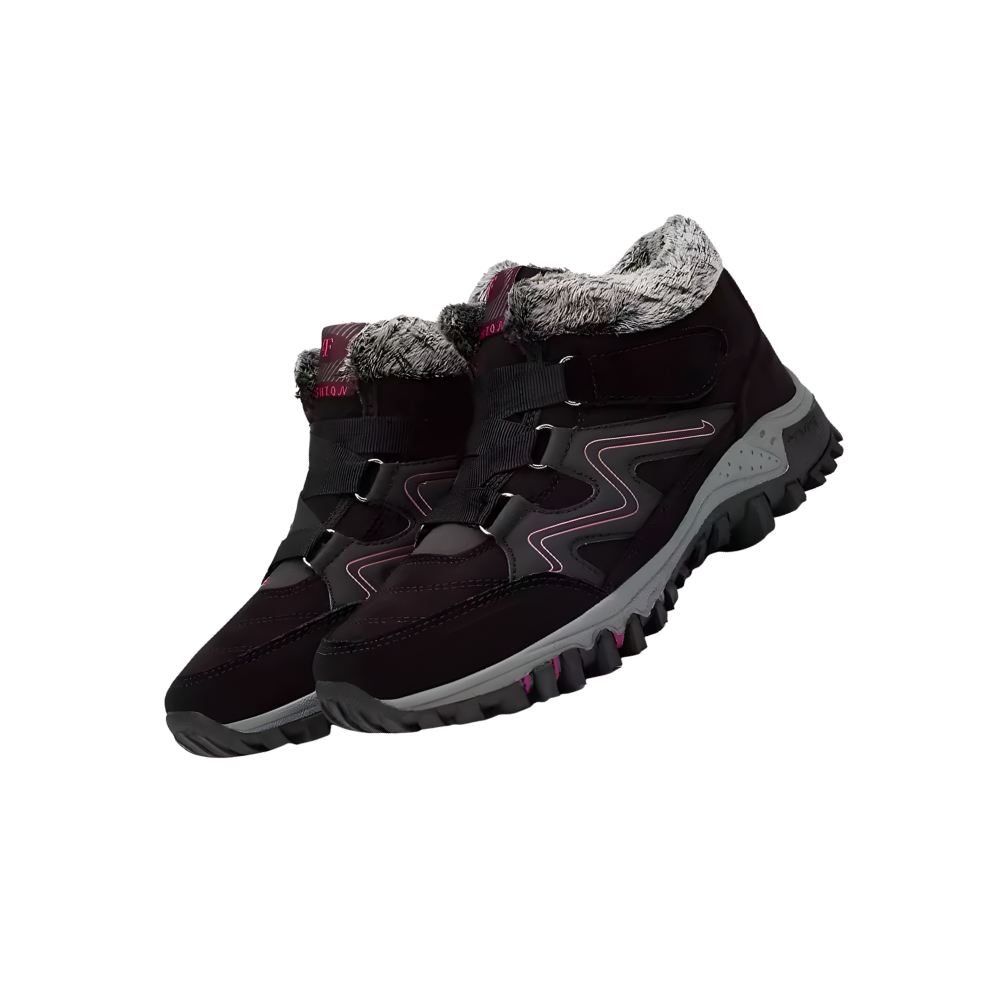 Bottines d'hiver chaudes doublées en polaire