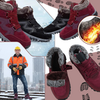 Bottines d'hiver chaudes doublées en polaire