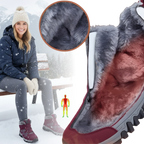 Bottines d'hiver chaudes doublées en polaire