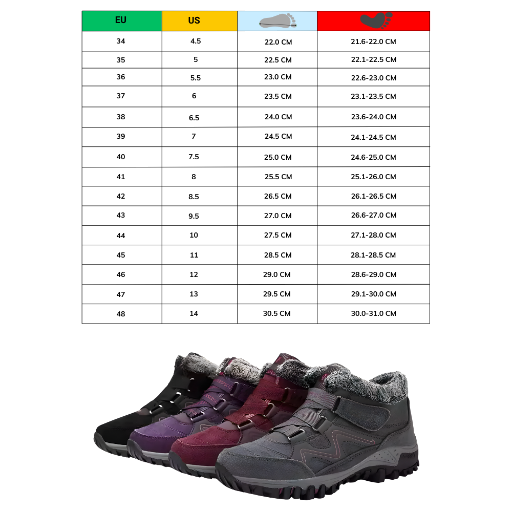 Fleece-Lined Warm Winter Shoes