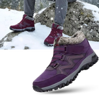 Bottines d'hiver chaudes doublées en polaire