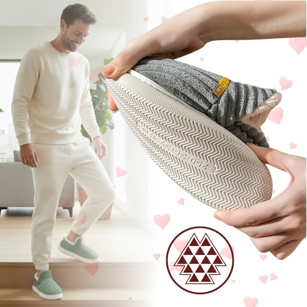 Fluffy Plush House Slip-On