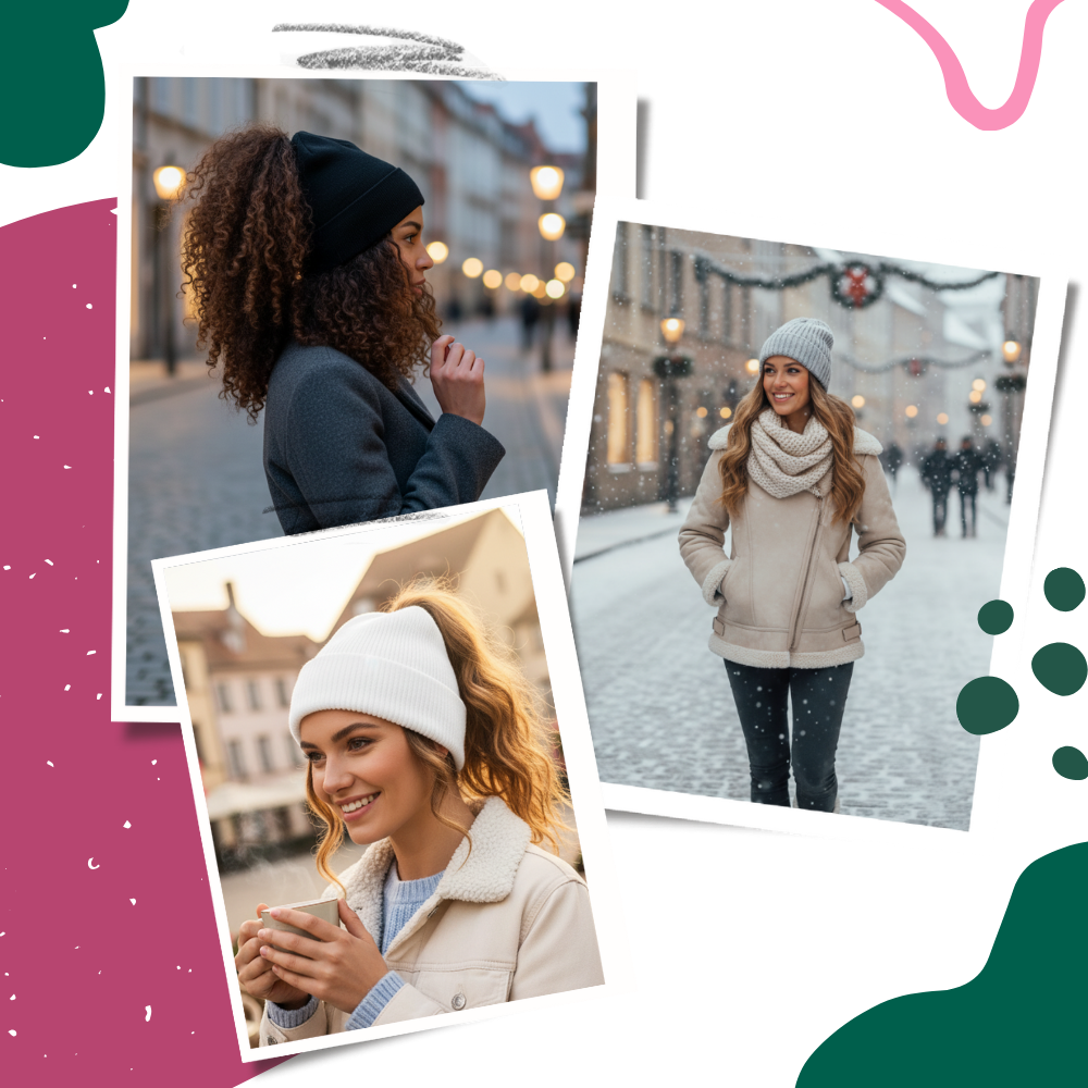 Bonnet femme ouverture magnétique pour queue de cheval