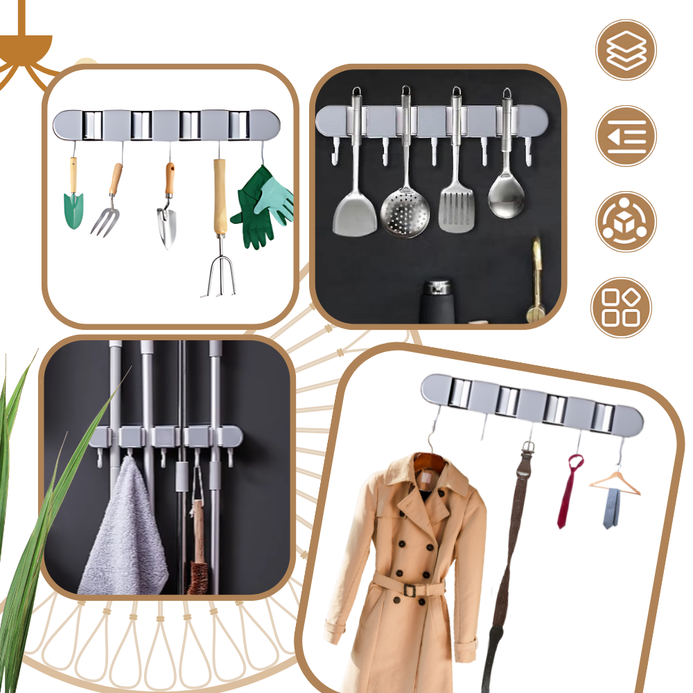 Multifunctional Broom Holder