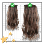 Natural Handwoven Hair Extension Clips