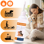 Nettoyant et désodorisant pour oreilles d'animaux