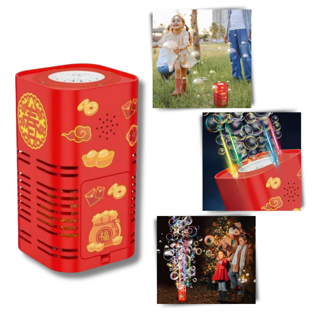 Rechargeable Firework Bubble Machine