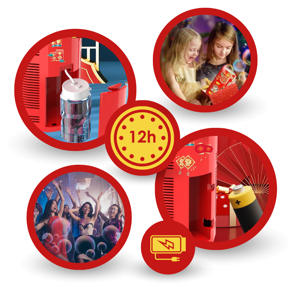 Rechargeable Firework Bubble Machine