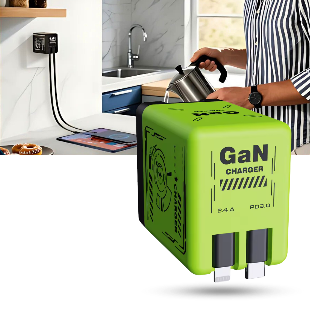 Retractable Cable Dual Charger