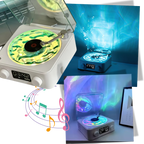 Retro-Style Waves Vinyl Player