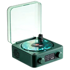 Retro-Style Waves Vinyl Player