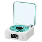 Retro-Style Waves Vinyl Player