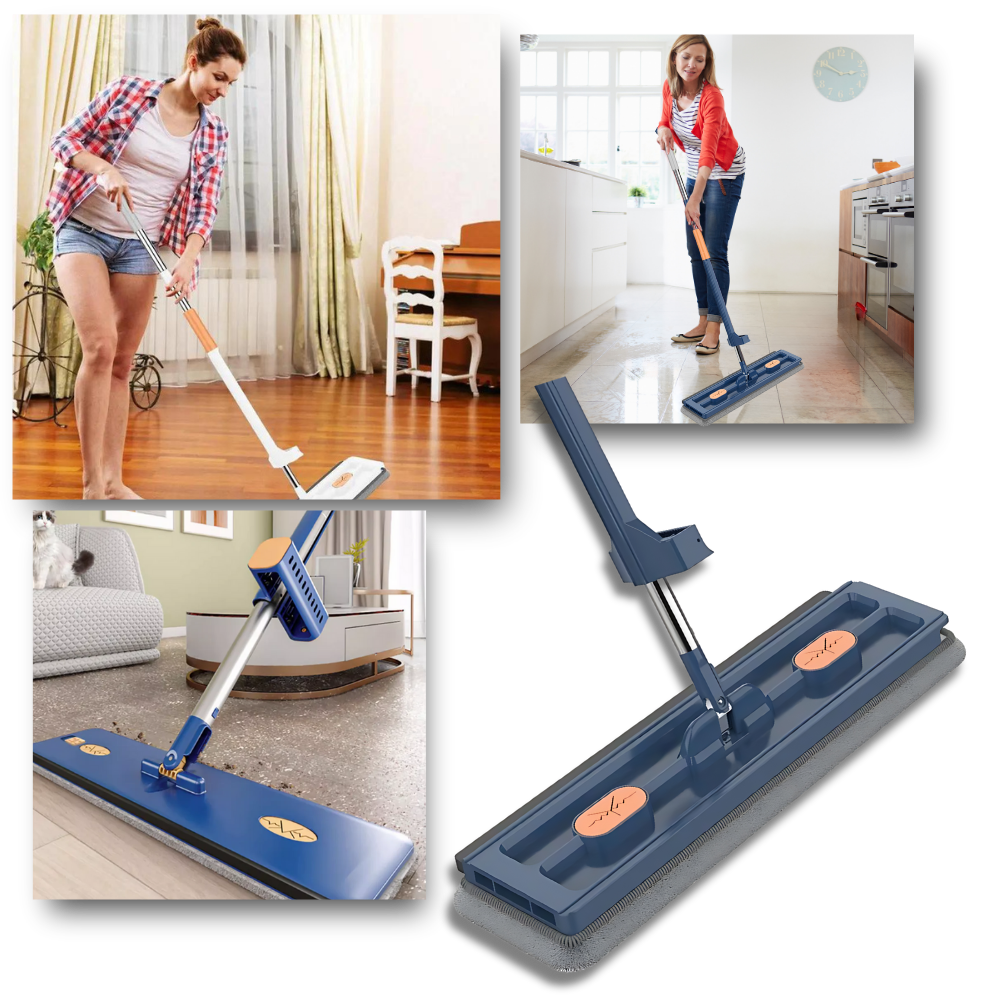 Self-wringing Flat Mop With Bucket