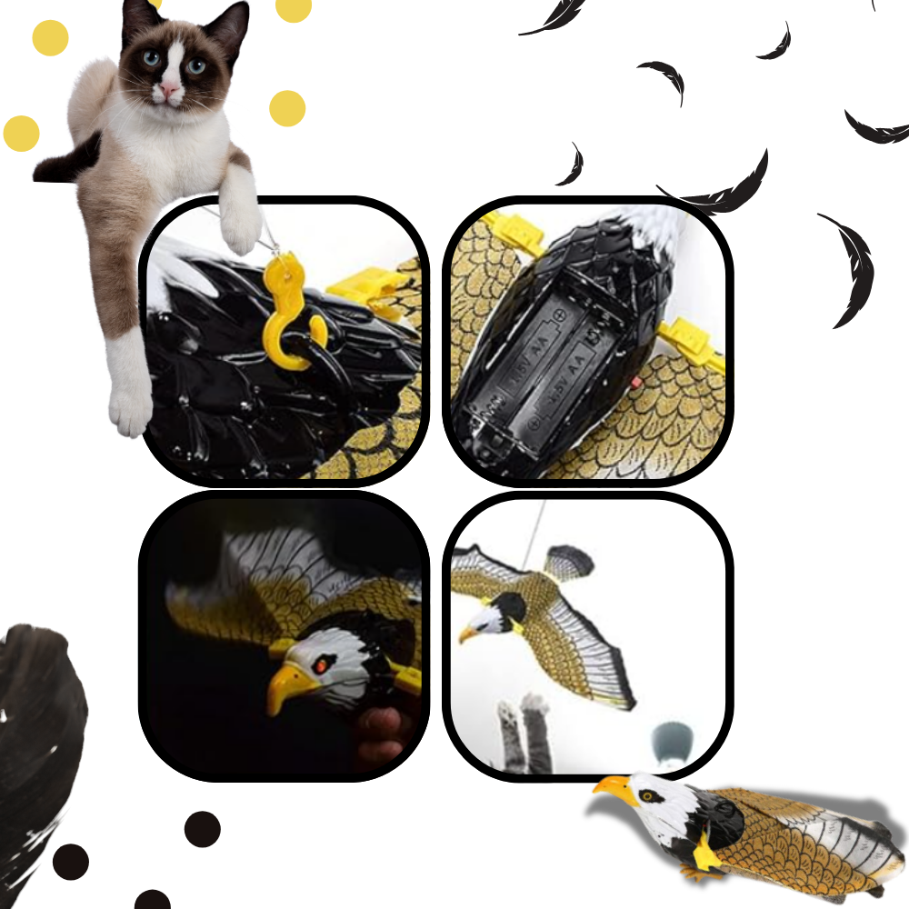 Simulated Flying Bird Cat Toy