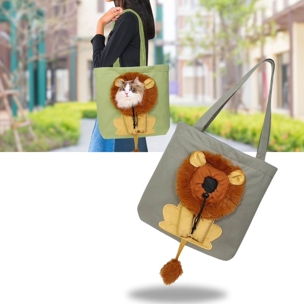 Soft & Breathable Lion Cat Bag
