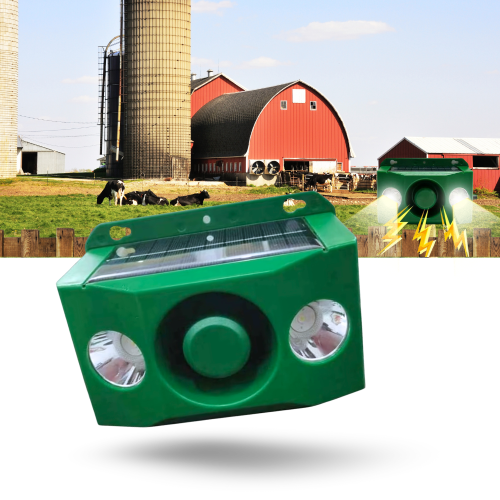 Solar Motion-Activated Animal Repellent