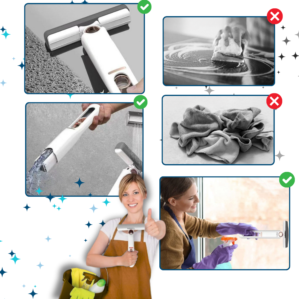 Swivel Head Self Squeeze Mop