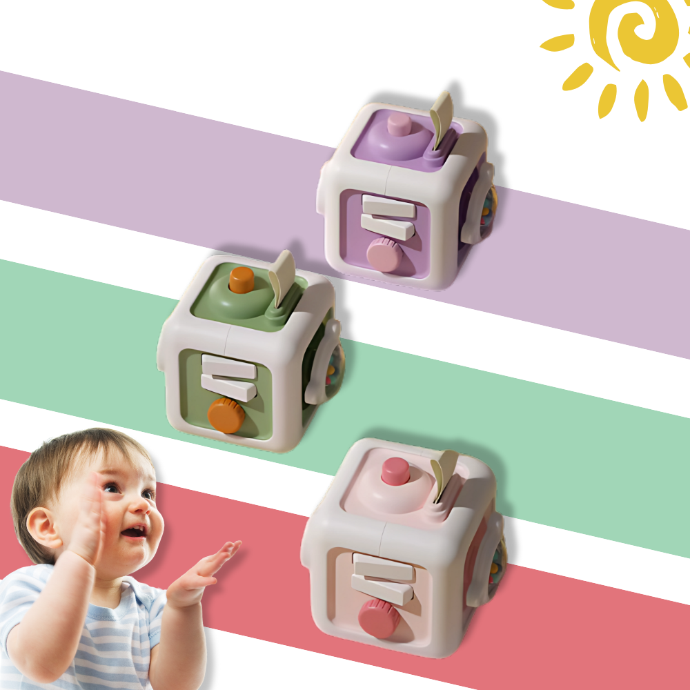 Vibrant 6 in 1 Busy Cube Sensory Toy