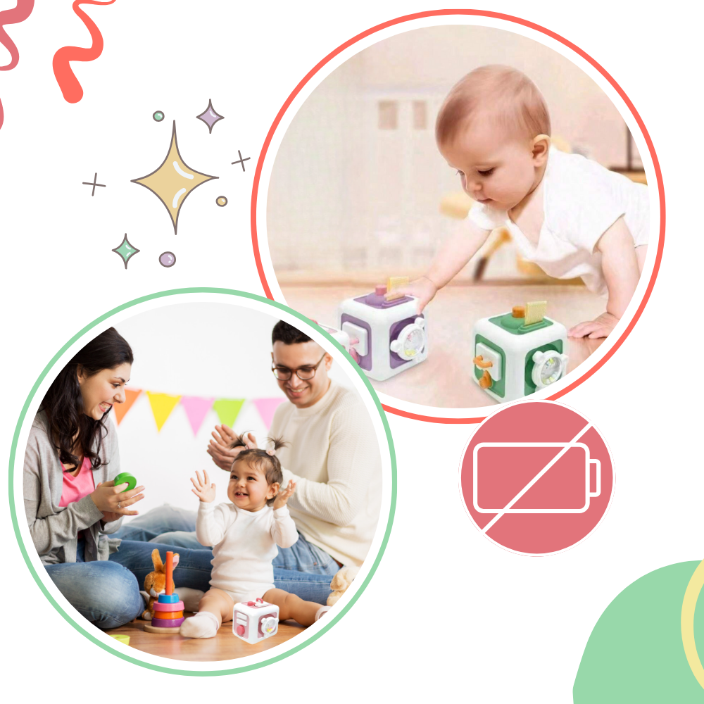 Vibrant 6 in 1 Busy Cube Sensory Toy