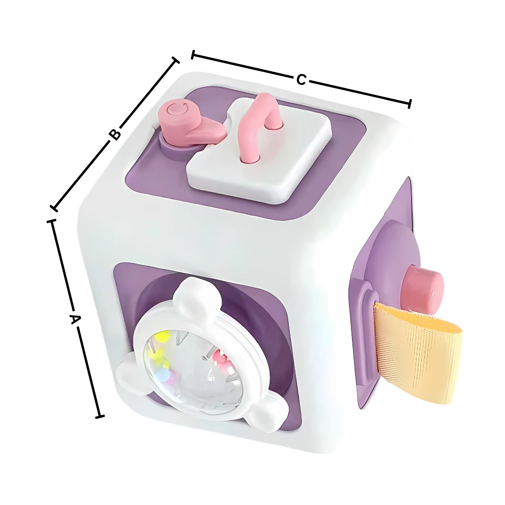 Vibrant 6 in 1 Busy Cube Sensory Toy