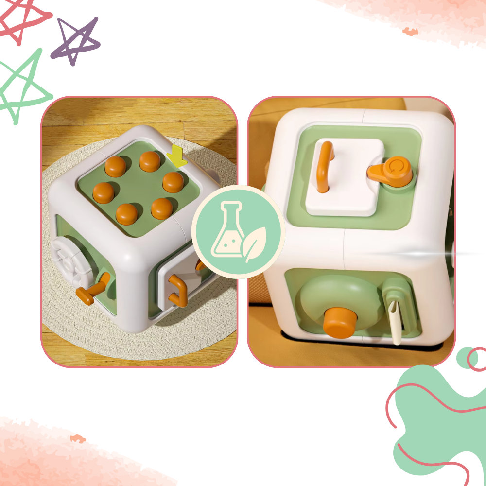 Vibrant 6 in 1 Busy Cube Sensory Toy