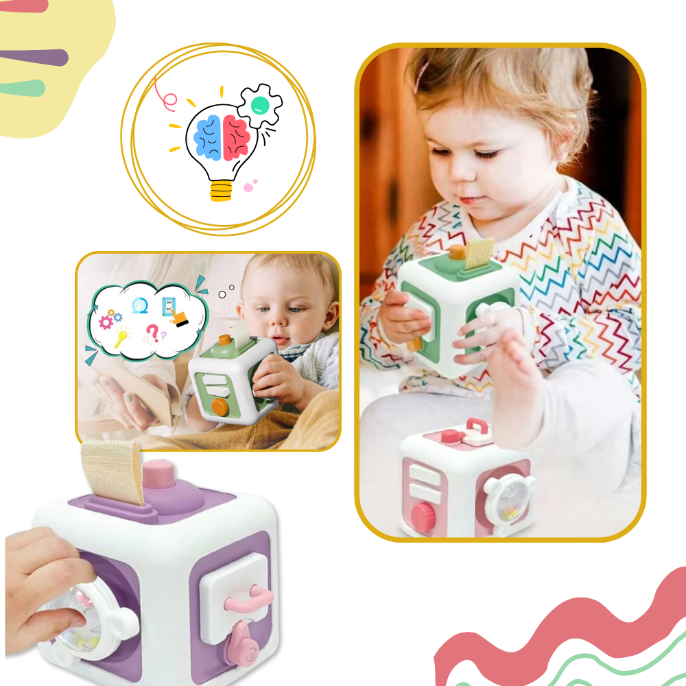 Vibrant 6 in 1 Busy Cube Sensory Toy