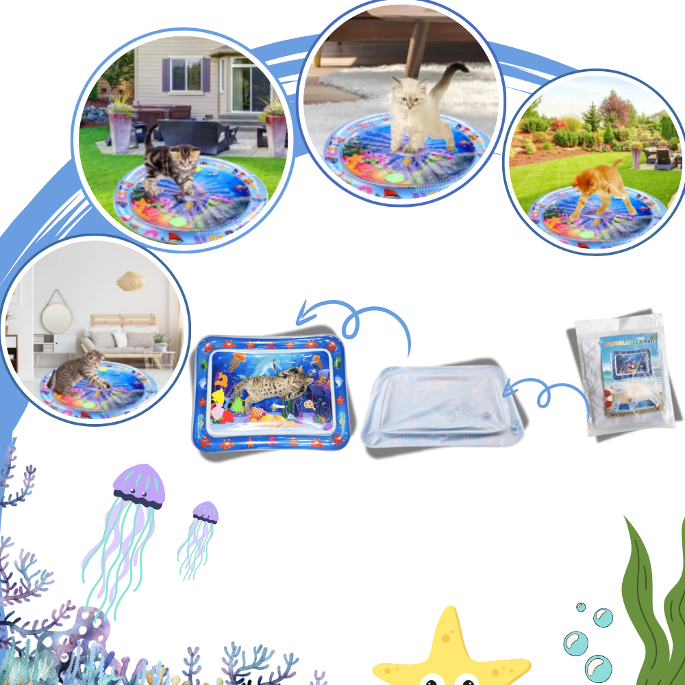 Tapis sensoriel d'eau pour animaux de compagnie