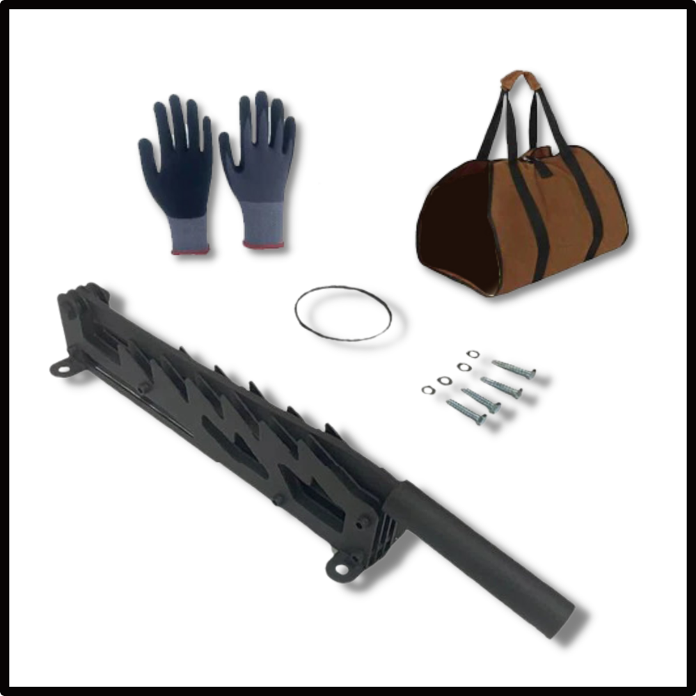 Wall-Mounted Firewood Kindling Splitter