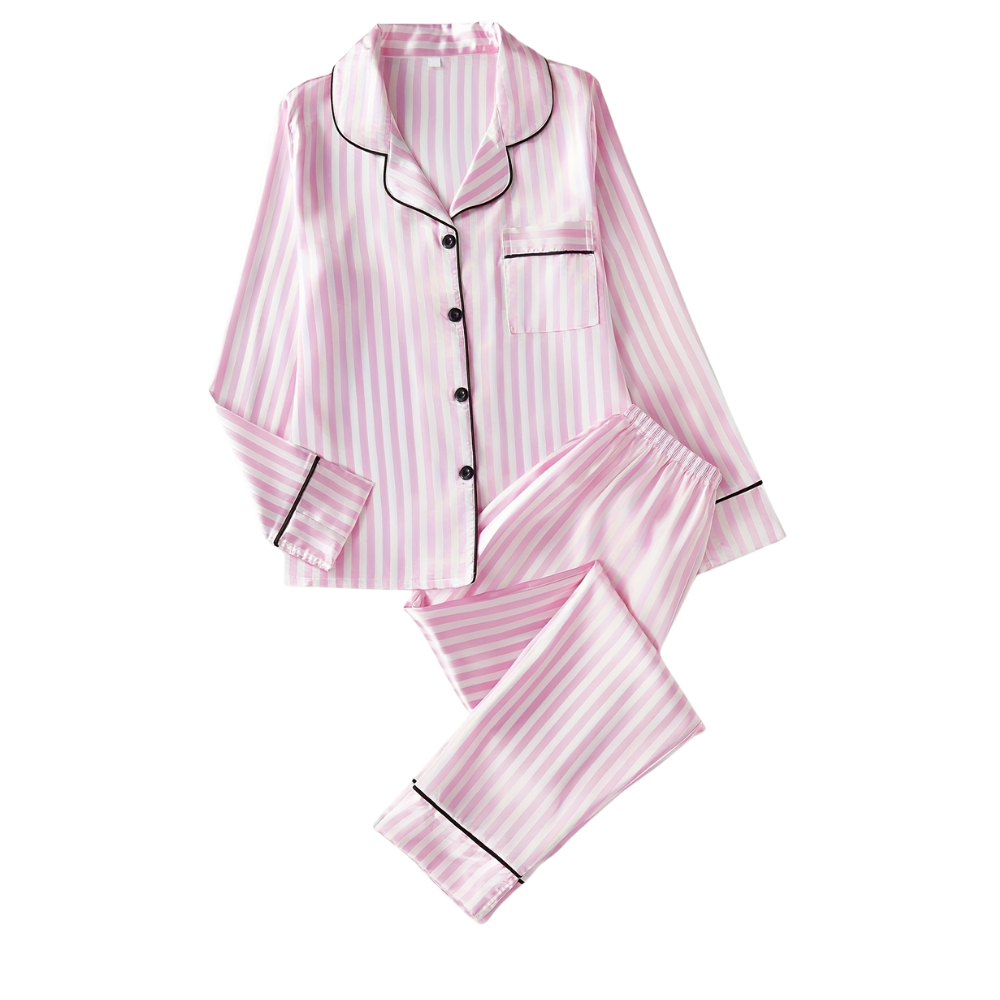 Women's Rosy Satin Pajamas