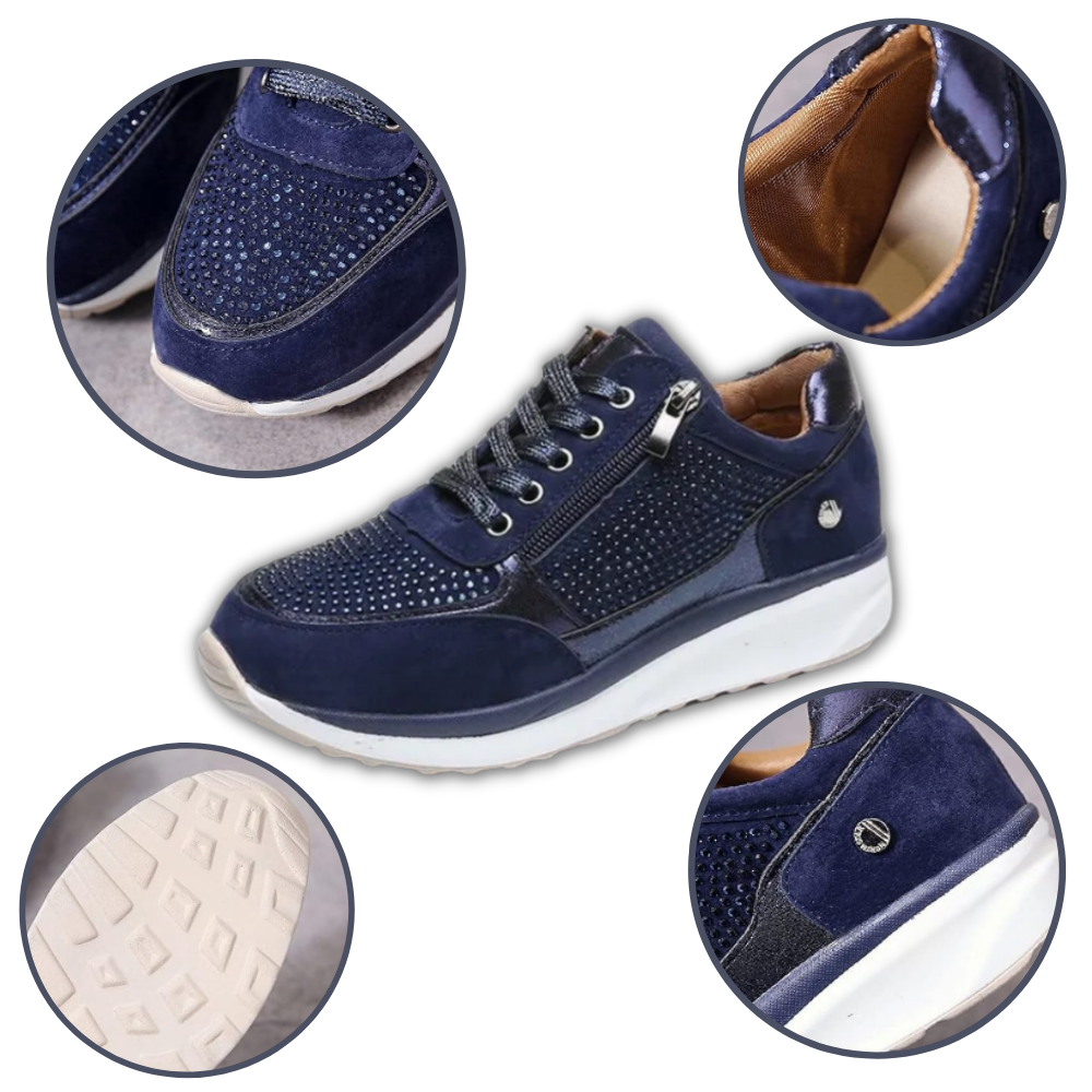 Rhinestone Wedge sneakers